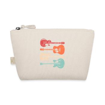 Cool Guitar Players Retro Style Acoustic Guitarist - Organic Pouch - nature - Front
