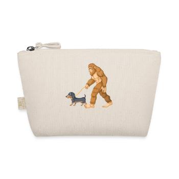 Bigfoot Walking Dachshund Tee - Organic Pouch - nature - Front