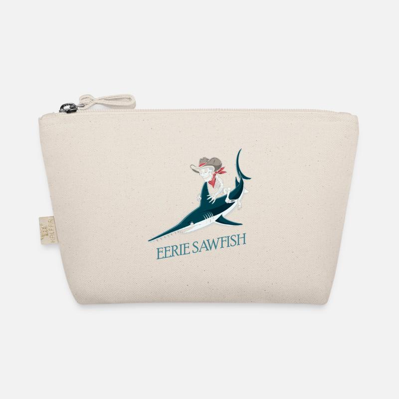 Skeleton cowboy on sawfish Organic Pouch