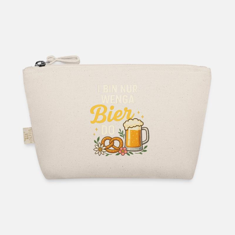 I bin nur wenga Bier do Lustiges Trachten Shirt Bio-Täschchen