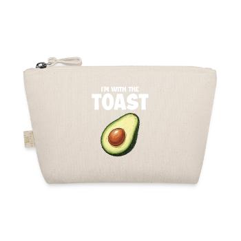 Ich bin mit dem Toast lustiges Halloween-Paar - Bio-Täschchen - Natur - Vorne