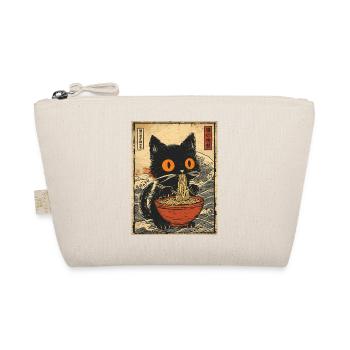 Ramen Cat Japon Vague Rétro Manga Motif - Trousse biologique - nature - Devant
