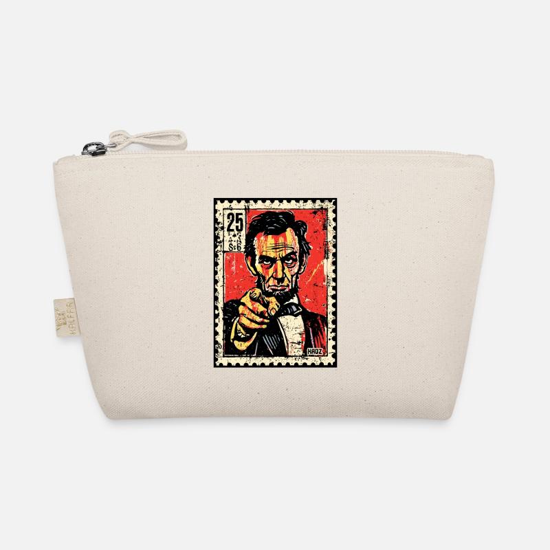 Abe Lincoln sur timbre-poste pointant avec le doigt Trousse biologique