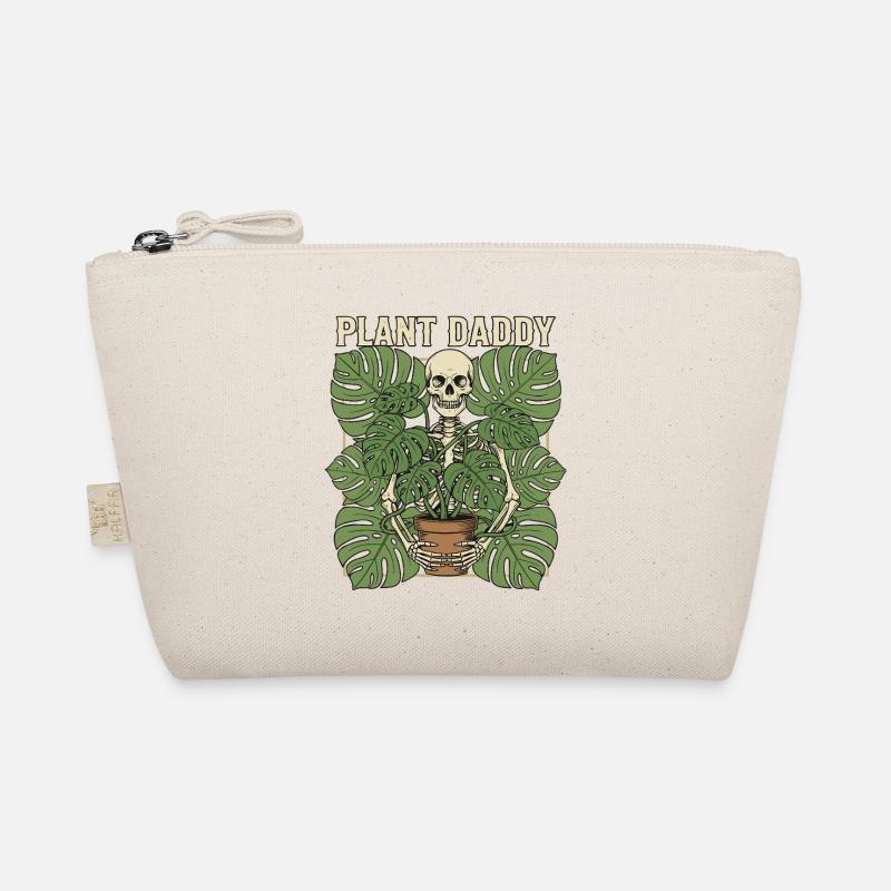 Spooky Plant Man with Skull Organic Pouch