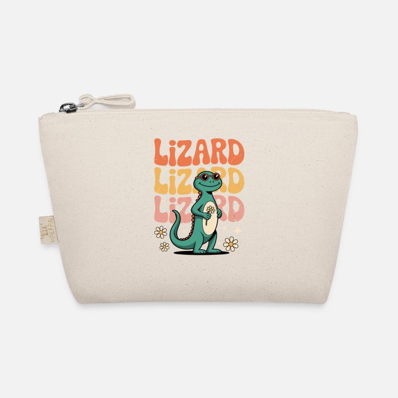 Lizard Meme Lustig Weirdcore Vibes Bio-Täschchen
