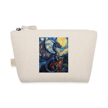 Drache Drachen Dragon Van Gogh Style Starry Night - Organic Pouch - nature - Front