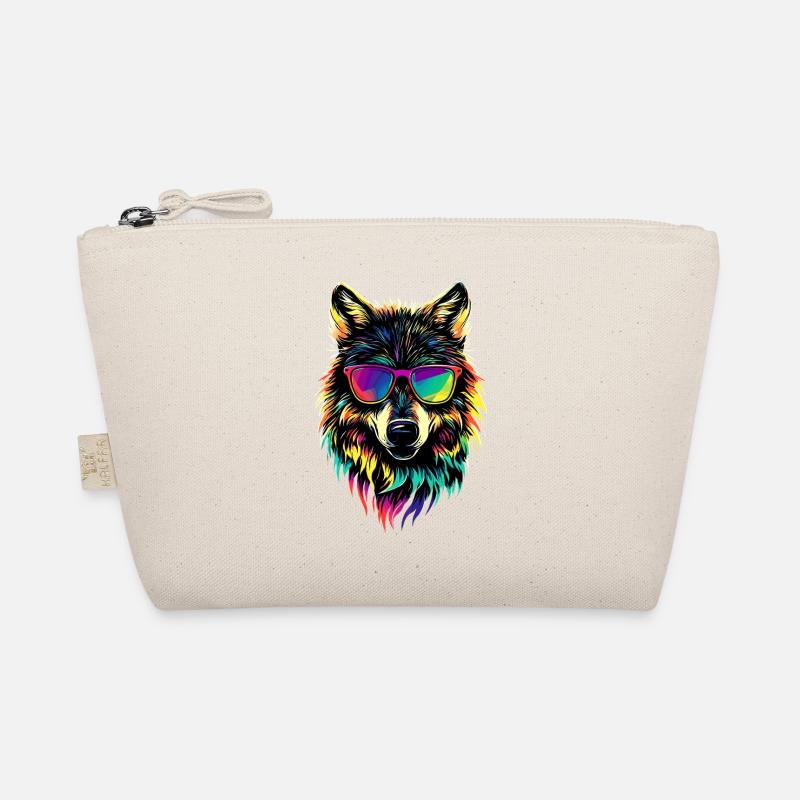 Wolf Liebe Wölfe Wolfsrudel Wolfshund Wilder Wolf Bio-Täschchen