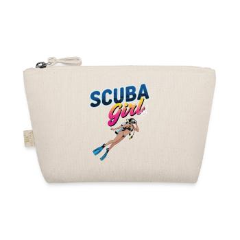 Scuba Girl Tauch-Design - Bio-Täschchen - Natur - Vorne
