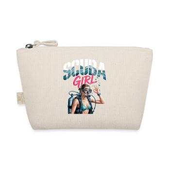 Scuba Girl Taucherin Design - Bio-Täschchen - Natur - Vorne