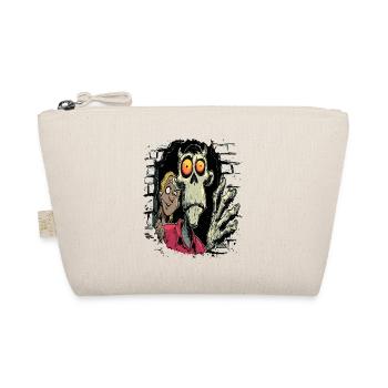 Skeleton and Friend Comic Horror - Organic Pouch - nature - Front