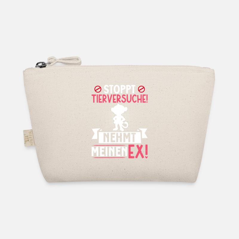 Animal welfare STOP ANIMAL TESTING TAKE MY EX Organic Pouch