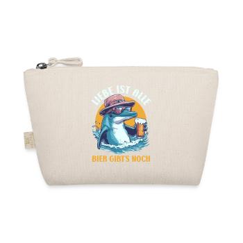 Malle LOVE IS ALL THERE'S STILL BEER Funny - Organic Pouch - nature - Front