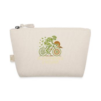 Plant-powered cyclist - Organic Pouch - nature - Front
