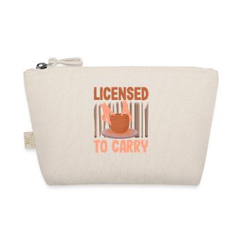 Licensed To Carry Töpferkunst-Liebe - Bio-Täschchen - Natur - Vorne