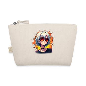 Artful Anime Sunglasses Woman - Organic Pouch - nature - Front