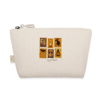 Halloween Witch and Pumpkin Sticker Set - Organic Pouch - nature - Front