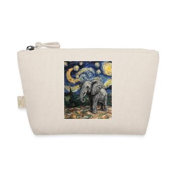 Éléphant Van Gogh Style Nuit étoilée - Trousse biologique - nature - Devant