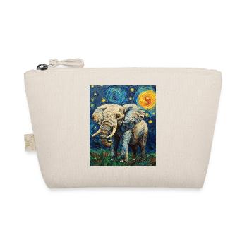 Éléphant Van Gogh Style Nuit étoilée - Trousse biologique - nature - Devant