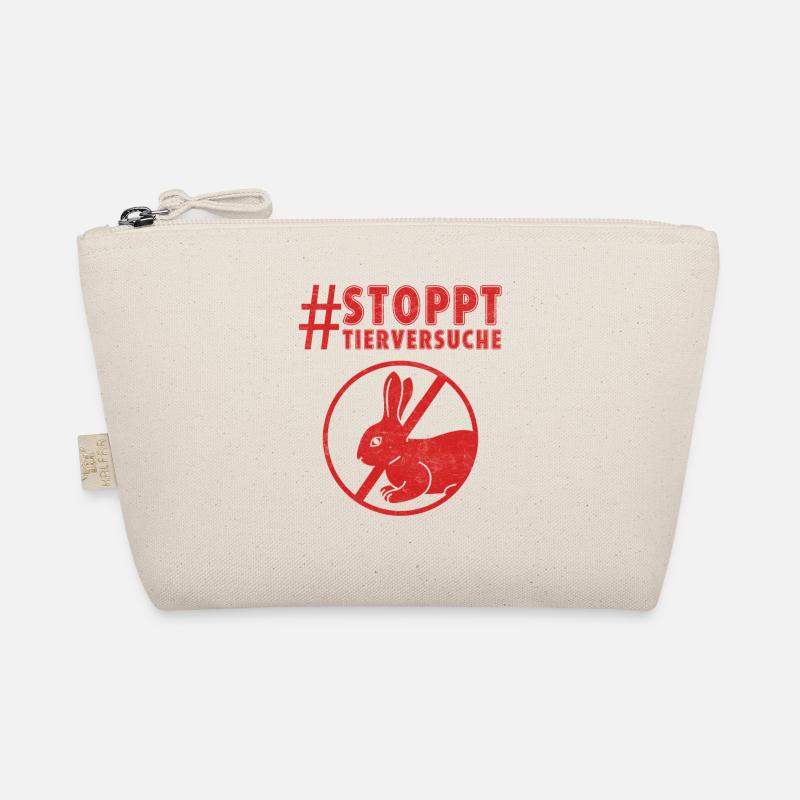 Animal welfare STOP ANIMAL TESTING FUNNY Organic Pouch