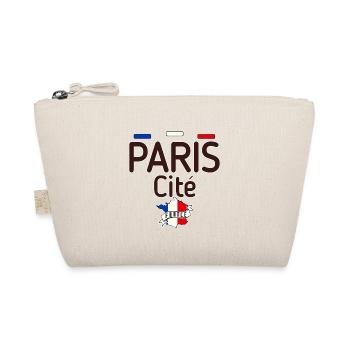 Paris French Flag Cité City Island - Organic Pouch - nature - Front