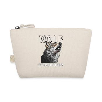 WOLF KEIN TAG OHNE HEULEN - Bio-Täschchen - Natur - Vorne