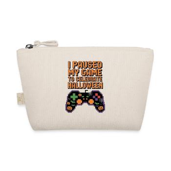 Halloween Gamer Quote Gaming - Organic Pouch - nature - Front