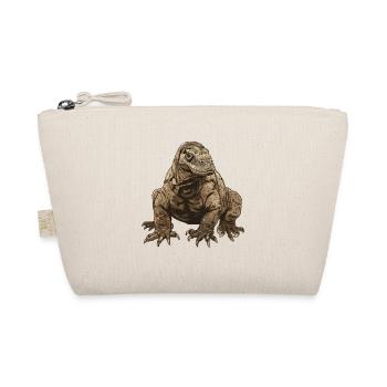 Realistic Komodo Dragon Illustration - Organic Pouch - nature - Front