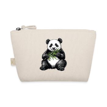 Ours panda mignon avec bambou - Trousse biologique - nature - Devant