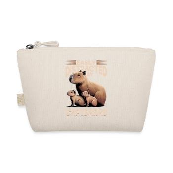Funny aesthetic Kawaii Capybara - Organic Pouch - nature - Front