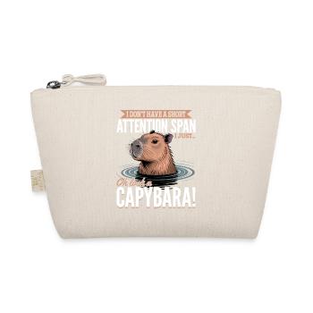 Funny aesthetic Kawaii Capybara - Bio-Täschchen - Natur - Vorne