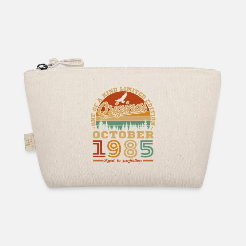 October 1985 Vinatge Retro Birthday Gift Organic Pouch