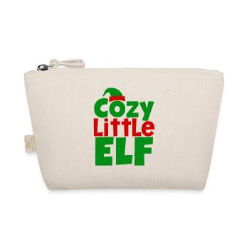 Cozy Little Elf - Gemütlicher Weihnachtself - Bio-Täschchen - Natur - Vorne