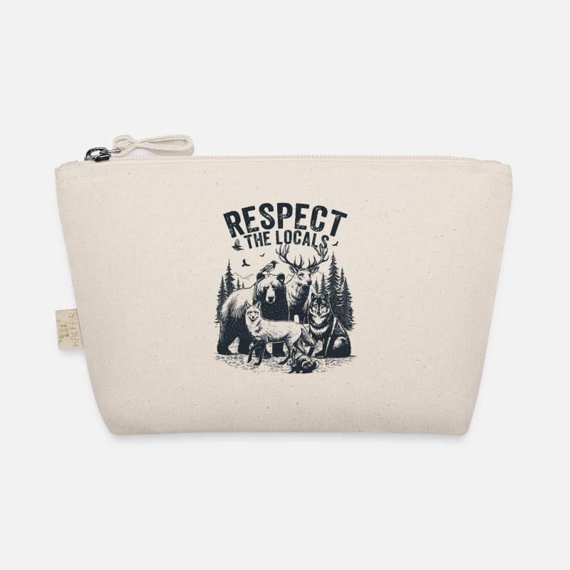 Respect the Locals Animals Forest Bio-Täschchen