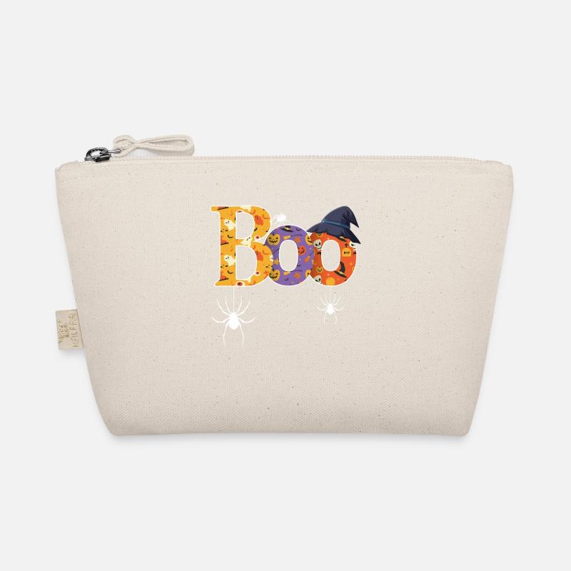 Boo Pattern Halloween Organic Pouch
