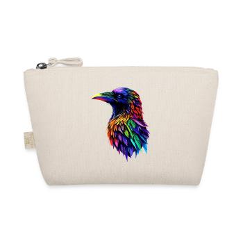 Raven, Crow, Bird, Raven Crow, Jackdaw, Black Raven - Organic Pouch - nature - Front