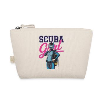 Scuba Girl Taucherin Design - Bio-Täschchen - Natur - Vorne