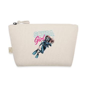 Scuba Girl Taucherin Design - Bio-Täschchen - Natur - Vorne