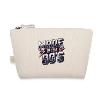 Hergestellt In Den 80er Jahren Retro Blitz - Bio-Täschchen - Natur - Vorne