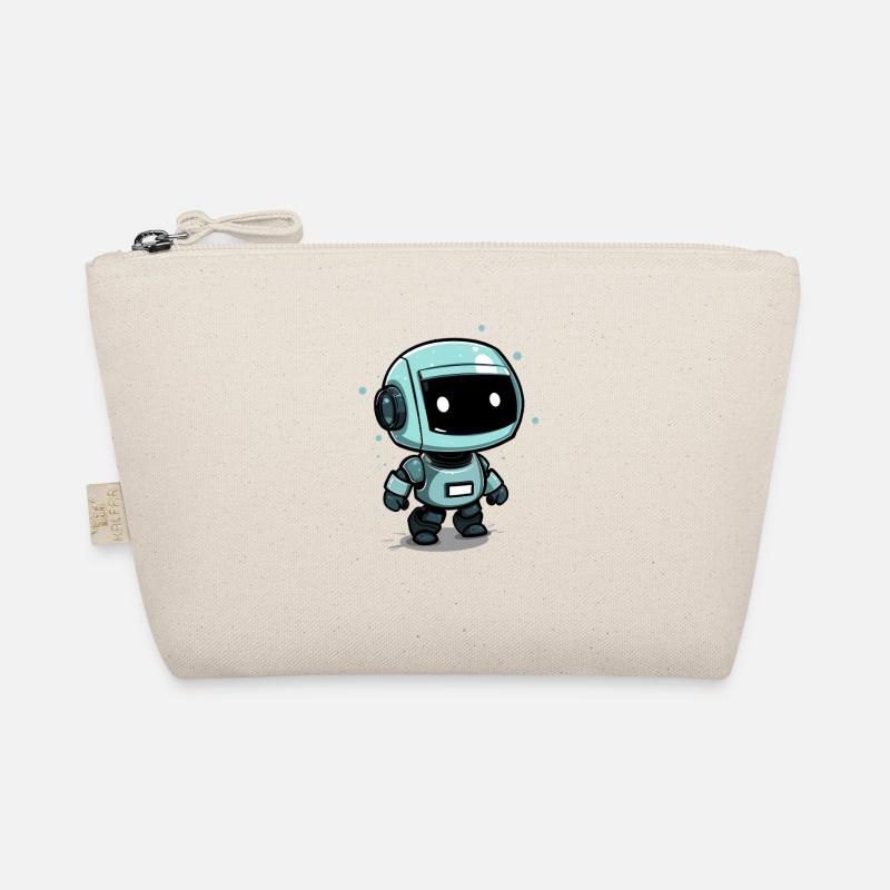 Small space robot on an adventure path Organic Pouch