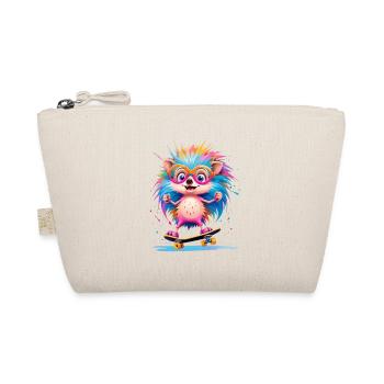 Colorful Skate Hedgehog - Organic Pouch - nature - Front
