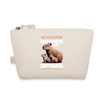 Funny aesthetic Kawaii Capybara - Bio-Täschchen - Natur - Vorne
