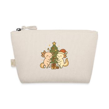 Axolotl de Noël – Avec Arbre & Cadeaux - Trousse biologique - nature - Devant