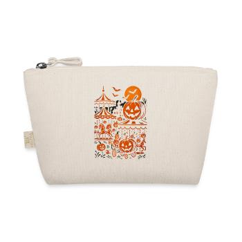 Halloween Pumpkin Carousel - Organic Pouch - nature - Front