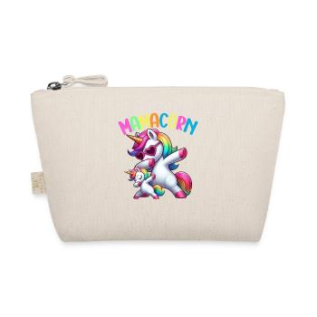 Mama Einhorn Mamacorn Mutter Tochter Dadacorn - Bio-Täschchen - Natur - Vorne