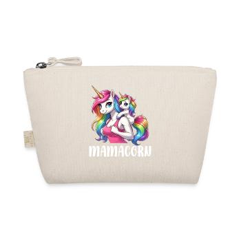 Mamacorn Mama Einhorn Mutter Damen Partnerlook - Bio-Täschchen - Natur - Vorne