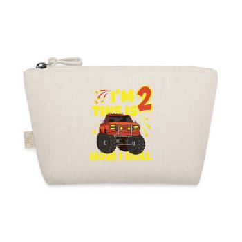 J’ai 2 ans Monster Truck Anniversaire - Trousse biologique - nature - Devant