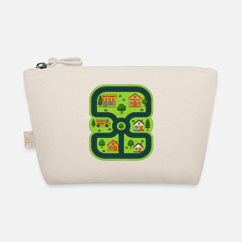 Play Cars Map On Dad`s Back Gift for Father`s day Organic Pouch