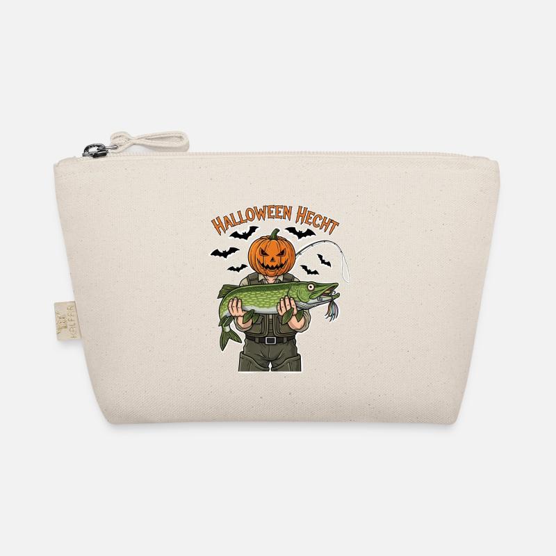 Halloween Pike Pumpkin Head Organic Pouch