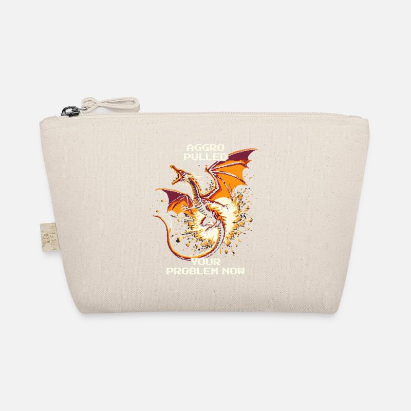 Aggro pulled – your problem | Dragon Pixel Art Organic Pouch