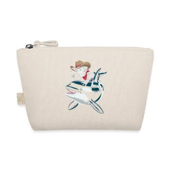 Skelett Cowboy reitet Orca  - Bio-Täschchen - Natur - Vorne